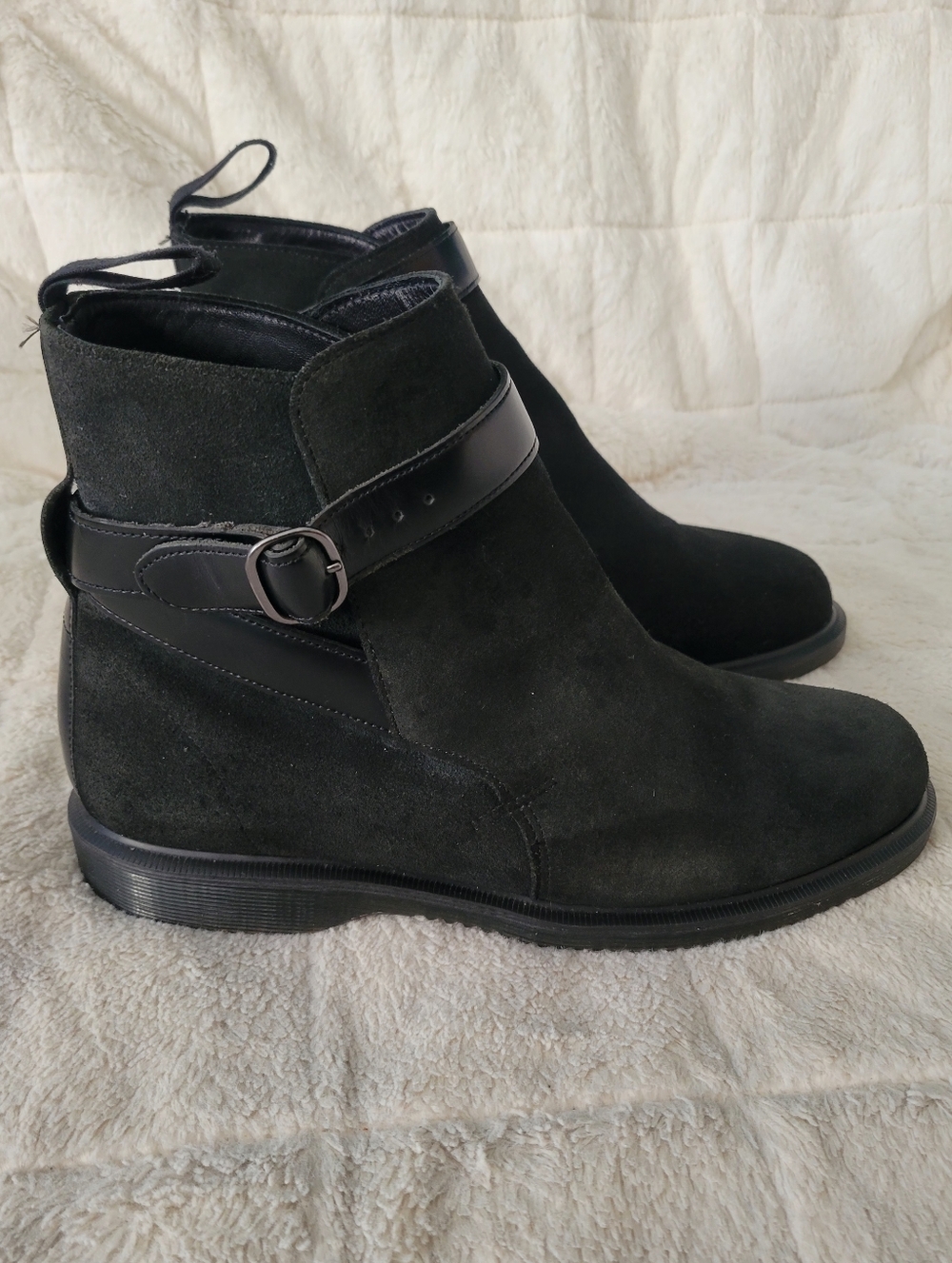 Dr. Martens Black Leather Teresa Ankle Boots